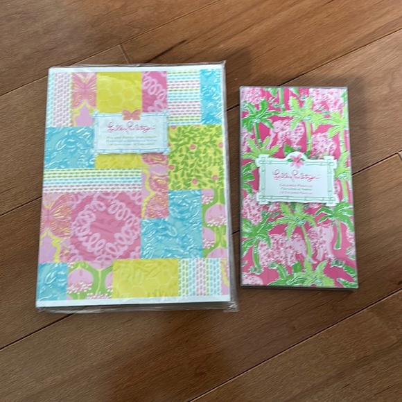 BNWT Lilly Pulitzer notecards and colored pencils rare and HTF - Picture 1 of 13